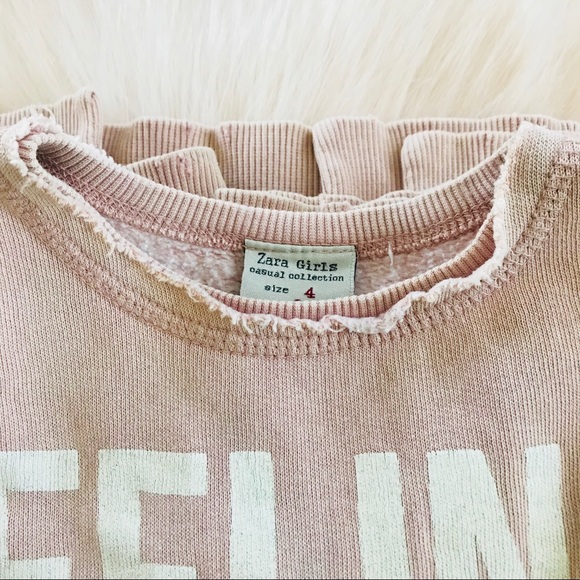 ZARA GIRLS SWEATSHIRT SZ 4 - Picture 7 of 8